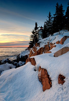 Snowy Sunset