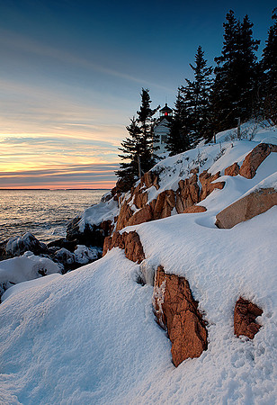 Snowy Sunset